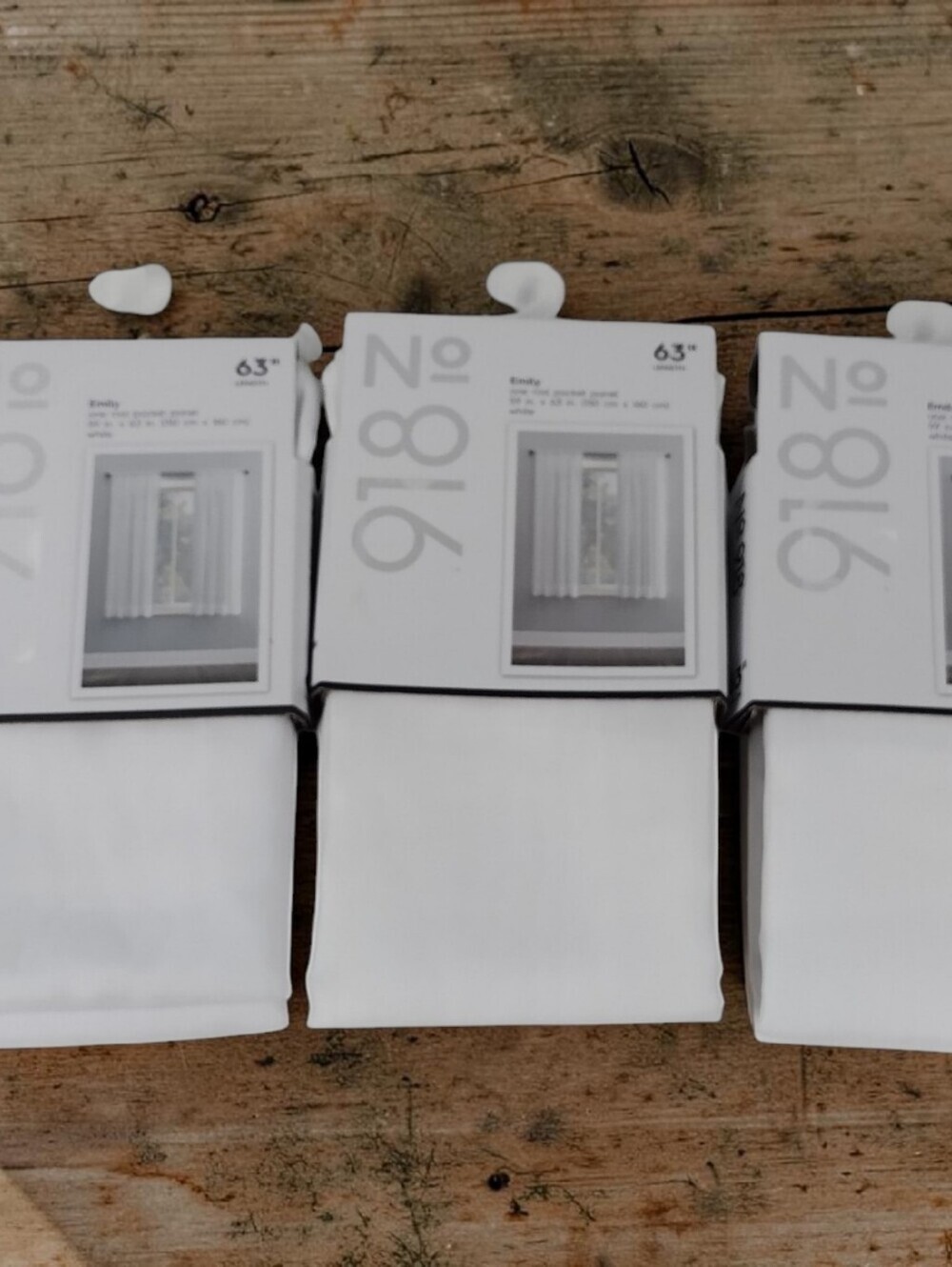 No. 918 Sheer Emily Voile Grommet Top Curtain Panel 84" L x 59" W Off White